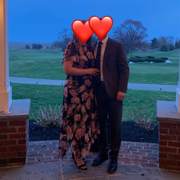 ASTR the Label Floral Print Dress in color “Black-Pink Floral” - Picture 2 of 3